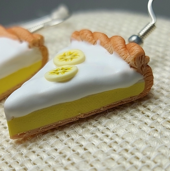 Banana Cream Pie Earrings - Picture 4 of 6